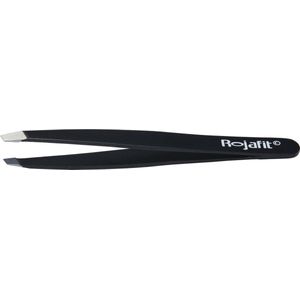 Rojafit Professionele Pincet schuin 9,5 cm-Zwart