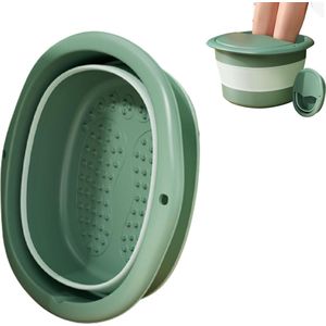 Inklapbaar Voetenbad - Voetbadje - Opvouwbaar Voetbad - Voetenbad - Voetbad - Geschikt Voor Voetenbadzout En Voetenbadproducten - Voetenbaden Met Massage Punten - Ontspan Je Voeten - Voetenbaden Voor Betere Bloedsomloop - Kunststof - Groen