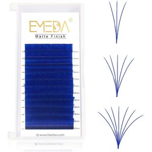 Gekleurde Wimperextensions Easy Fan Volume Lashes - Rainbow Effect 2D-20D