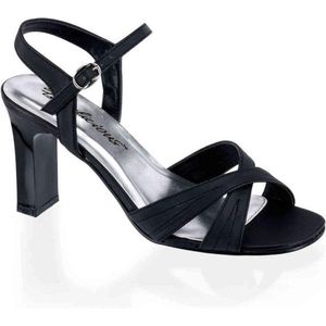 Fabulicious - ROMANCE-313 Sandaal met enkelband - US 14 - 45 Shoes - Zwart
