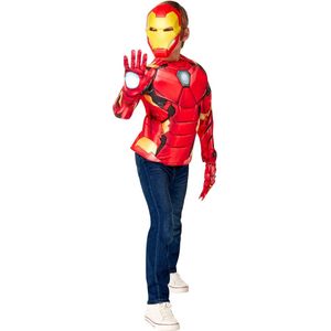 Rubies - Iron - Man - Meester In Mechanica Iron Man Kind Kostuum - Rood - One Size - Carnavalskleding - Verkleedkleding