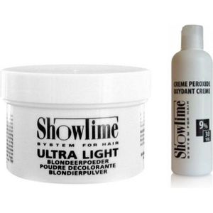 [Combo] Showtime Ultralight Blondeerpoeder (100gram) + Showtime Oxidant Creme Peroxide 9% - (250ml)