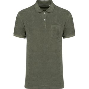 Biologische herenpolo merk Native Spirit Organic Khaki - 3XL