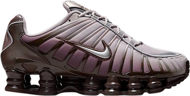 Nike - Shox TL - Damesschoenen - Bruin - Mesh - Schokbescherming