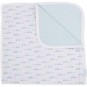 Katoen babydekentje - Green Cars - 80/80 cm