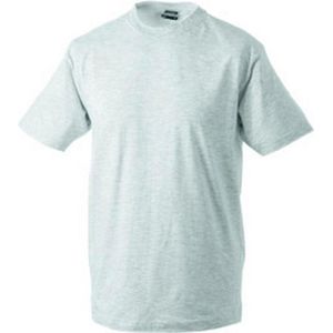 James and Nicholson - Unisex Medium T-Shirt met Ronde Hals (Ash Grijs)