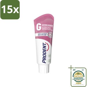 15 x Prodent – Tandpasta – Gevoeligheid – Pro-Zinc Technologie – 75 ml - Grootverpakking - Koffiezetapparaat