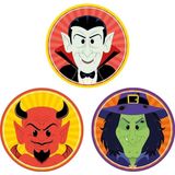 Halloween 30x Halloween onderzetters duivel/heks/vampier