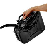 BW - Brandstof Jerrycan - Zwart - 10 Liter - Met Schenktuit - TÜV-getest en UN-goedgekeurd