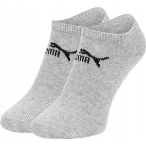 PUMA – Korte Sokken Dames/Heren – Maat 35-38 – (3-pack) – Sportsokken – Sneaker – Grijs