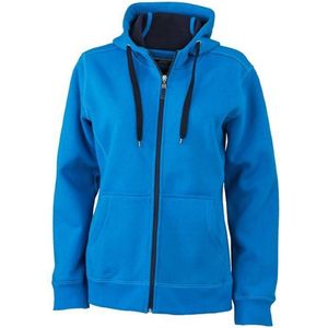 James and Nicholson Dames/Dames Dubbelgewichtjasje (Azur Blauw/Zwaar)