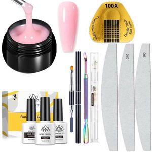 Born Pretty - Extension gel - Set - HEMA-vrij - Builder gel - Nagelgel - UV gel builder - Gel -Nagelverlenging - Buildergel - Builder gel gel nagels - UV gel - Gel nagels - Gelnagels