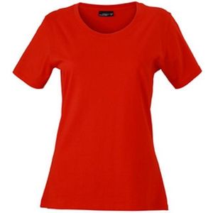 James and Nicholson Dames/dames Basic T-Shirt (Tomaat)