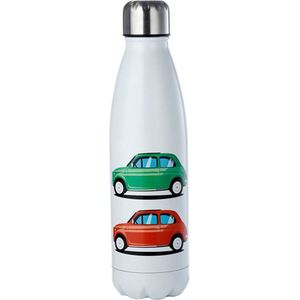 Fiat 500 Retro RVS Heet & Koud Thermosfles - 500ml