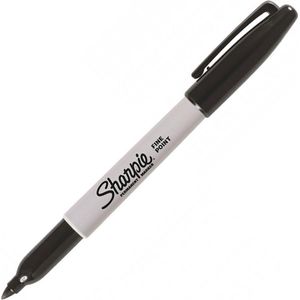 Sharpie fine Zwart, doos á 12 stuks.