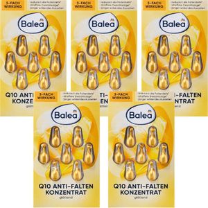 Balea Concentraat Q10 capsules COMBI-verpakking 5x 7 stuks - Anti-rimpel - Vermindert diepe rimpels - 35 stuks