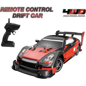J&R Afstand bestuurbare auto - Bestuurbare raceauto - RC voertuig - Drift auto - Zwart - 4WD - 30 km/u