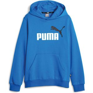 PUMA ESS+ 2 Col Big Logo Hoodie FL B Jongens Trui - Blauw - Maat 164