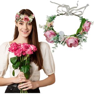 bloemenkroon, bruiloft, bloemenkrans, kroon, hoofdtooi, haarbanden, bloemenkrans, haaraccessoires, haarkrans, boho, bruidskrans, bloemenkroon, hoofdband, bloemenhoofdband