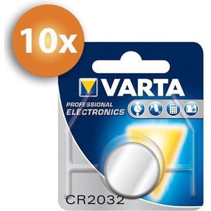 Voordeelpak Varta CR2032 Knoopcel Batterijen - 10 Stuks