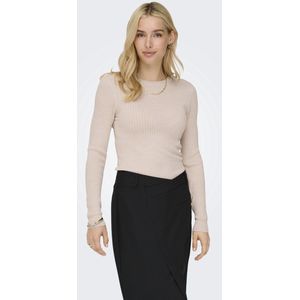 Jacqueline de Yong - Jdyplum - Lurex LS O-neck Pullover - Beige