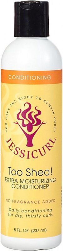 Jessicurl - Too Shea - Conditioner - 237 ml - Voor Steil Pluizig Krullend Kroes Haar
