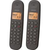 Logicom - ILOA 250 - Huistelefoon Draadloos - zonder antwoordapparaat - 2 Handsets - Dect-telefoon - Zwart
