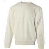 Crew Neck Sweatshirt Classic Logo - White Sweaters