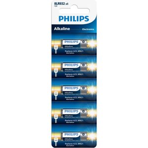 23A alkaline batterijen 12 Volt - 5 stuks