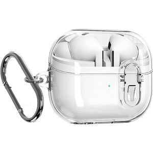 Transparante beschermhoes voor draadloze oortjes met valbescherming en antivuil - compatibel met Samsung Galaxy Buds 3/3 Pro