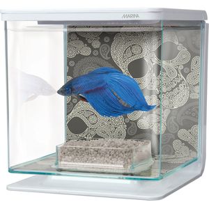 Marina 'Skull' Betta Aquarium Kit - 15x15x15 cm - 2 L