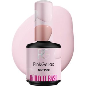 Pink Gellac - Build it Base Soft Pink - Gellak - 15 ml