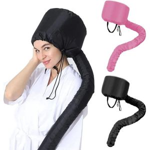 2 stuks Droogkap - Draagbaar - Elektrische föhn kap - Föhn Kap - Duurzaam - Haardrogeropzetstuk - helm-droogkap voor haar - voor het föhnen van krullend haar - verstelbare mesh-blaaskap - haardroger met kapvormige diffuserkap - Zwart en roze