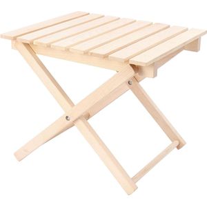 Klaptafel van hout - inklapbaar - DENDRO - kleine bijzettafel - statafel 50x42x42 cm - grilltafel voor buiten - mini tafel - tuintafel - balkon tafel