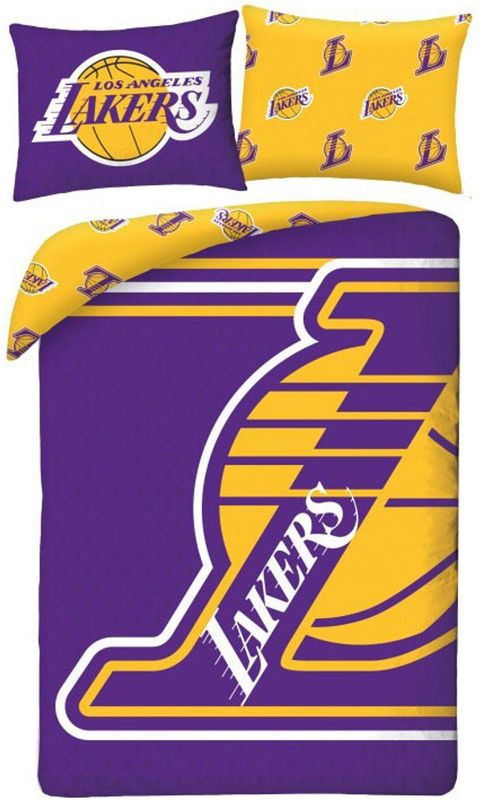 Lakers - Dekbedovertrek - Geel - 140 x 200 cm - 70 x 90 cm - Polyester
