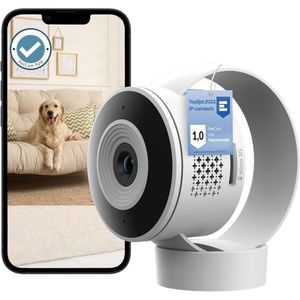 CLVP® Hondencamera - Huisdiercamera - Babyfoon met Camera en App - Baby Monitor - Full HD - Wit