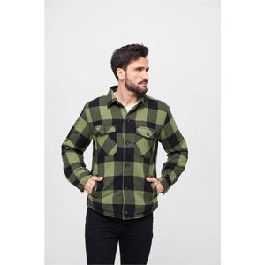 Brandit - Lumberjacket Jacket - 3XL - Zwart/Groen