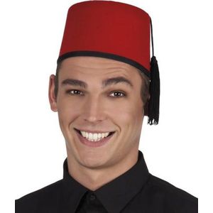 4x stuks marokkaanse thema Carnaval verkleed Fez hoed voor volwassenen