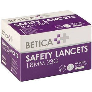 BETICA - Safety Lancets - 1.8mm x 23G - 100x 1st/pc - DB2301