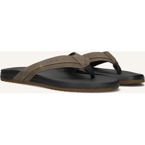 Clay - 003 - Slippers - Groen - Leren Look