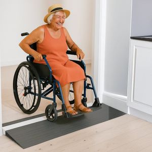 Gummy - Ramp Drempelhulp - Donkergrijs - Rubber - 20 mm x 900 mm zonder plakstrip