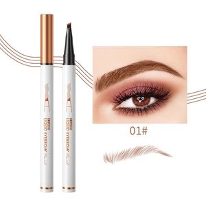 Tattoo wenkbrauwpotlood, Four Claws vloeibaar wenkbrauwpotlood, 1 st, Wenkbrauwpotlood, Langhoudend, Veegvast, Natuurlijk