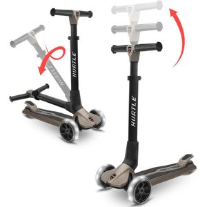 Hurtle - 3-Wieler Step Scooter - Opvouwbaar - LED-Wielen - Verstelbare Hoogte