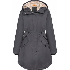 Dames Fleece Gevoerde Parka Winterjas met Hoed en Zakken