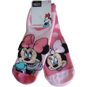 Disney Minnie Mouse - Sokken - 2 Paar - Maat 27/30 - Roze