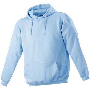 James and Nicholson Unisex Hooded Sweatshirt (Lichtblauw)