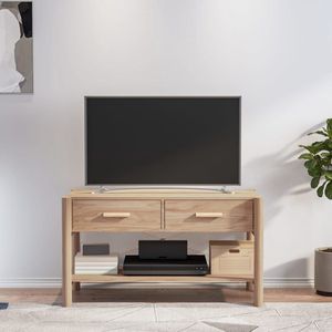 vidaXL Televisiemeubel - Klassiek design - Duurzaam bewerkt hout - Stabiele houten poot - Voldoende opbergruimte - Stevig blad - 82x38x45 cm - vidaXL - Kast