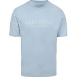 Marc O'Polo - T-Shirt Logo Lichtblauw - Heren - Maat L - Regular-fit