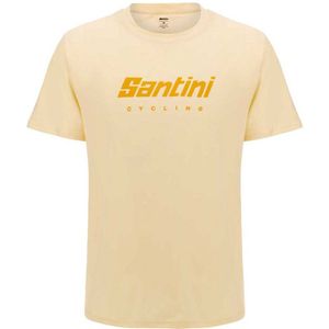 Santini T-shirt Met Korte Mouwen Beige L Man,Vrouw