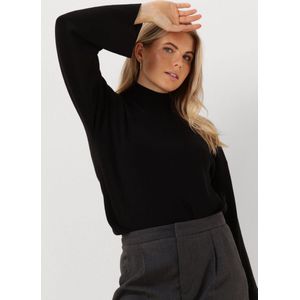 My Essential Wardrobe Blossommw Knit Blouse Tops & T-shirts Dames - Shirt - Zwart - Maat XS